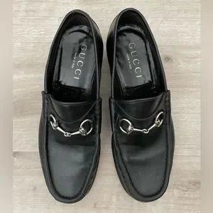 Gucci Men\'s Size 8-1/2D Slip on Leather Loafer Shoes s-l400.jpg main image 2